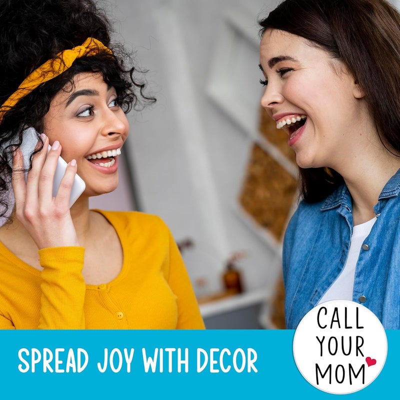 Bazaar Encounters Call Your Mom Funny Fridge Magnet - Stocking Stuffer for for Daughters, Sons, and College Students – Reminder Magnets Décor for Home, Office and Apartment - Image 5